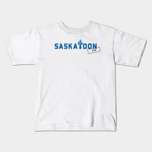 Saskatoon Grit: A Gritty Logo Tribute Kids T-Shirt